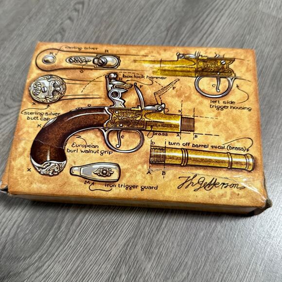 Vintage Avon Thomas Jefferson Handgun Everest Cologne Decanter - Picture 1 of 14